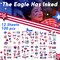 4E’s Novelty Patriotic Temporary Tattoos 100 Pcs, 4th of July Tattoos for Kids, American Flag Temporary Tattoos, Waterproof Fake Tattoos for Independence Day Party Supplies, Memorial Day Decorations